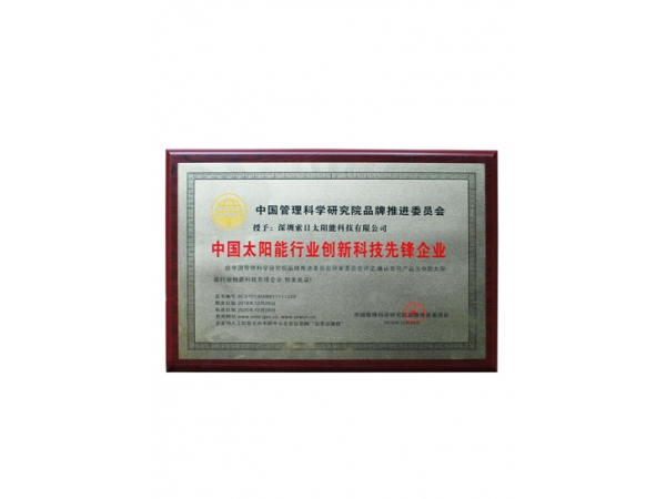 Chinese solar energy industry innovative technology pioneer enterprise